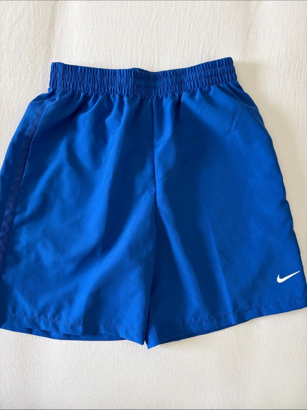 Nike Boys' Athletic Shorts Set in Gray, Red, and Royal Blue - Size L